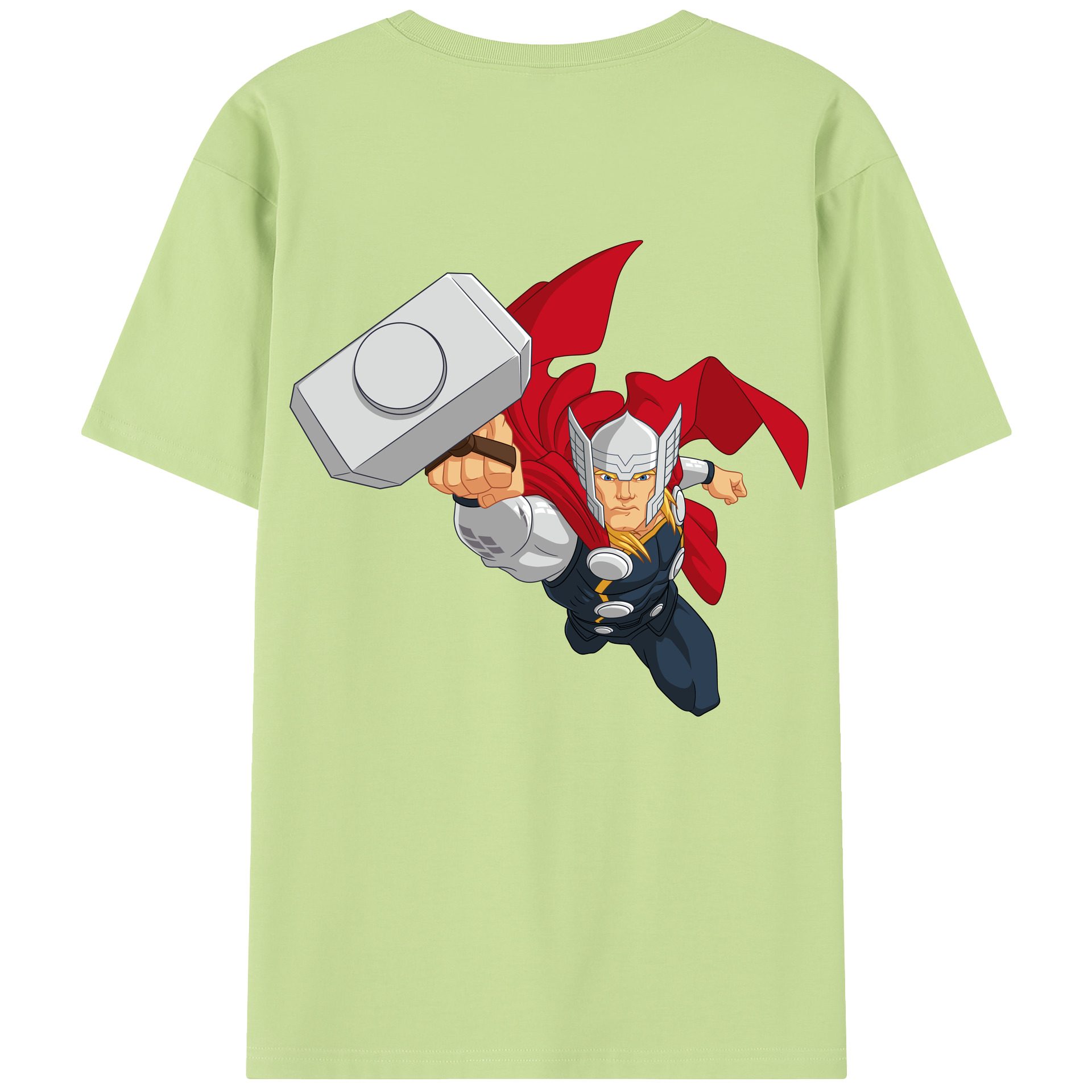 （画像用） アベンジャーズ The Avengers 綿100％半袖Tシャツ（背面プリント）